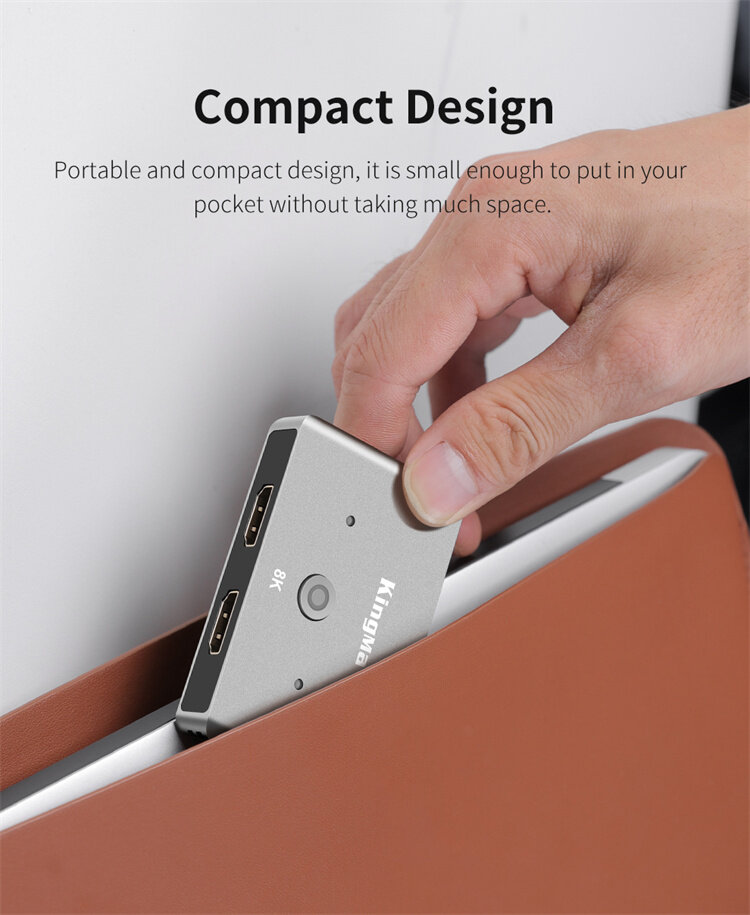 Разветвитель KingMa BMU035 HDMI 2.1 Ultra HD 8K Разветвитель KingMa BMU035 HDMI 2.1 Ultra HD 8K