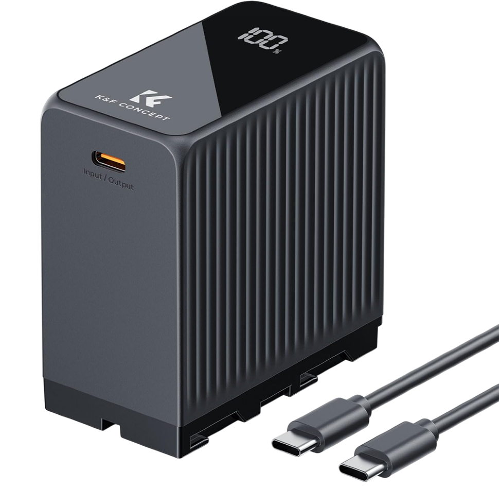 Аккумулятор K&F Concept NP-F970 Type-C 77.77Wh