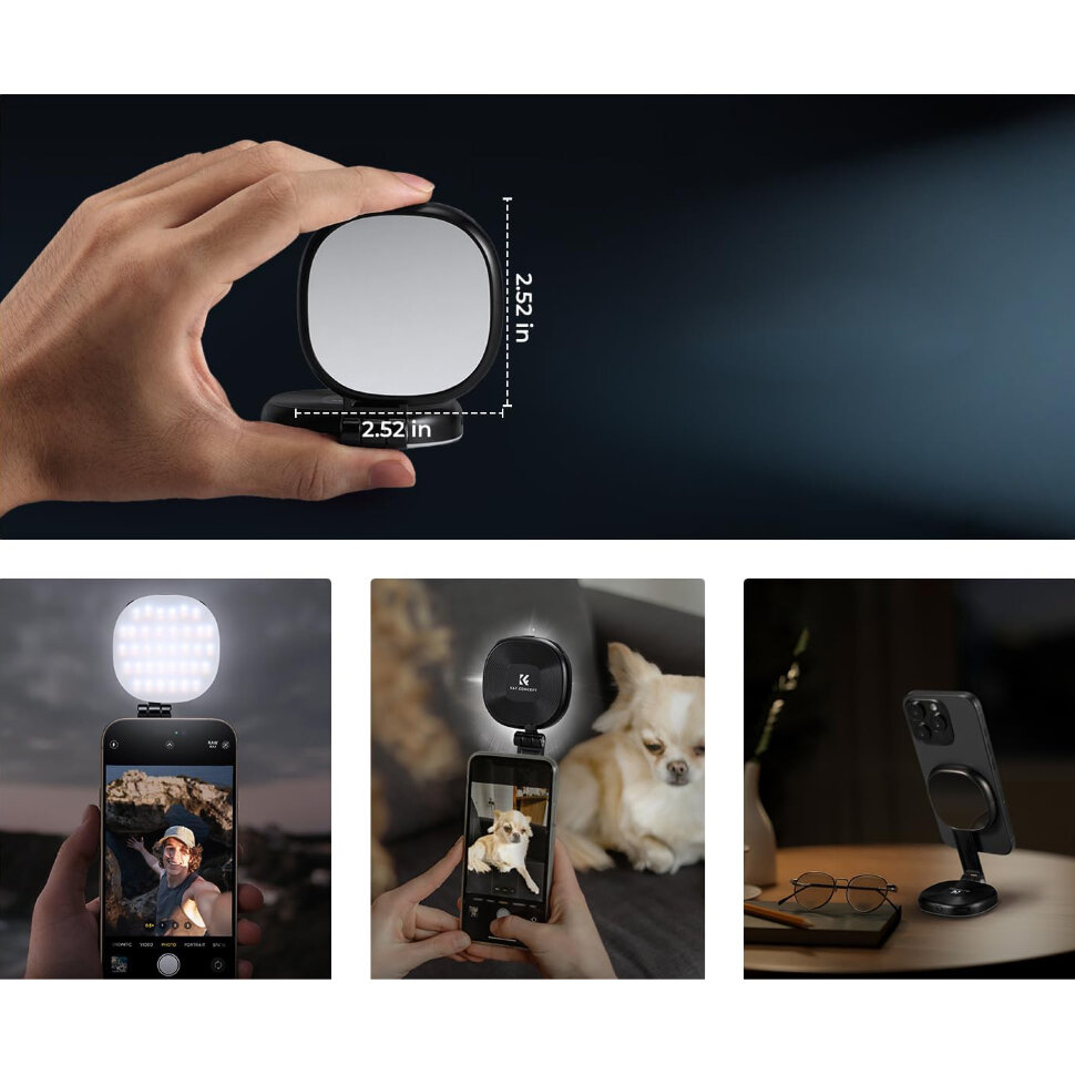 Осветитель K&F Concept 360° Magnetic Белый Осветитель K&F Concept 360° Magnetic Белый