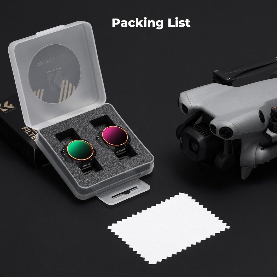 Комплект светофильтров K&F Concept ND2-32 & ND32-512 для DJI Mini 5 Pro (2шт) Комплект светофильтров K&F Concept ND2-32 & ND32-512 для DJI Mini 5 Pro (2шт)