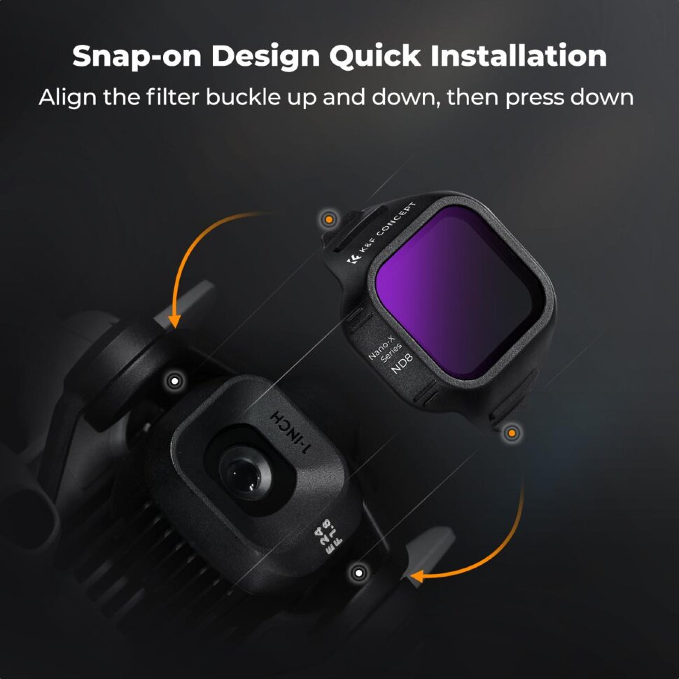 Комплект светофильтров K&F Concept ND4/8/16/32/64/1000 для DJI Mini 5 Pro (6шт) Комплект светофильтров K&F Concept ND4/8/16/32/64/1000 для DJI Mini 5 Pro (6шт)