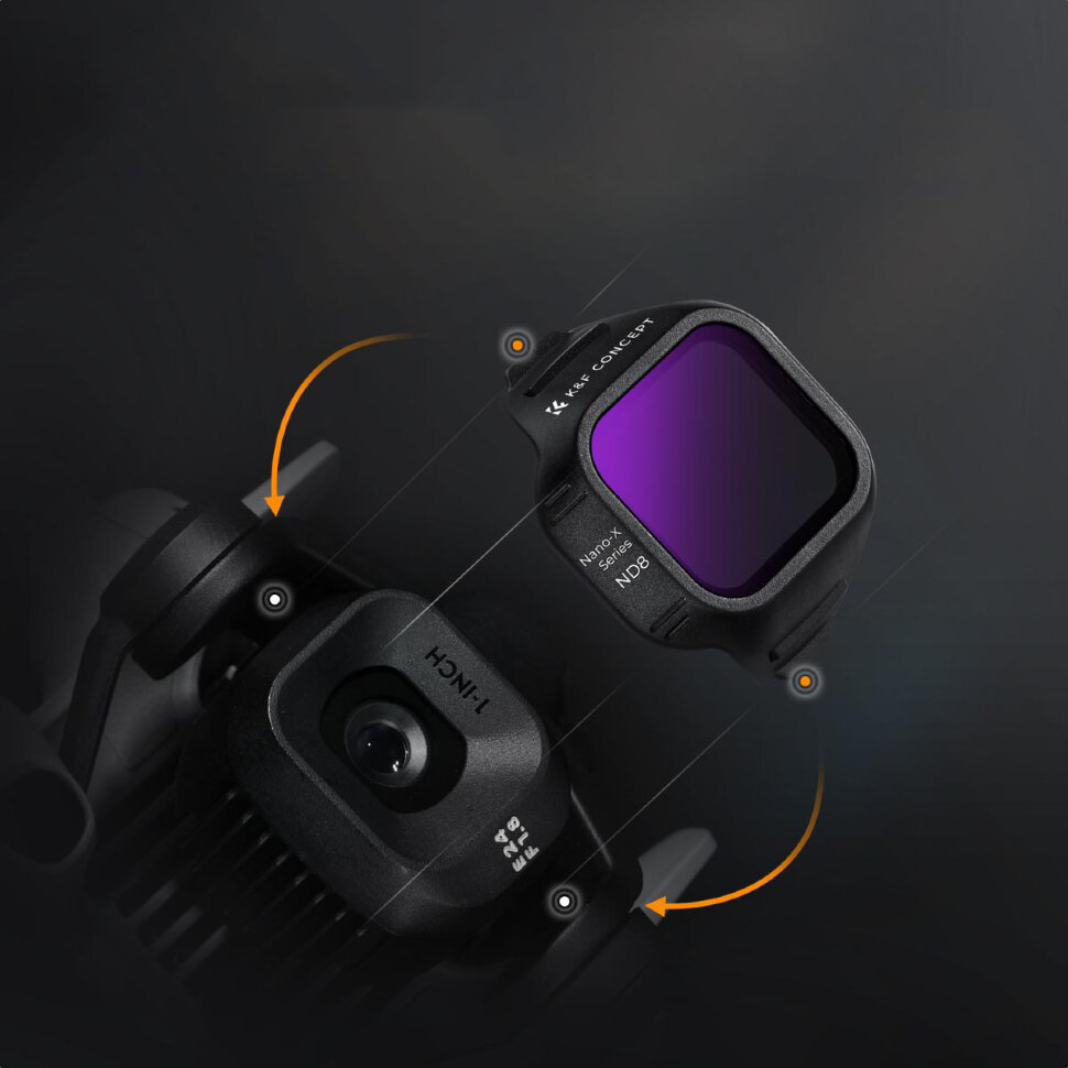 Комплект светофильтров K&F Concept ND8/16/32/64 для DJI Mini 5 Pro (4шт) Комплект светофильтров K&F Concept ND8/16/32/64 для DJI Mini 5 Pro (4шт)