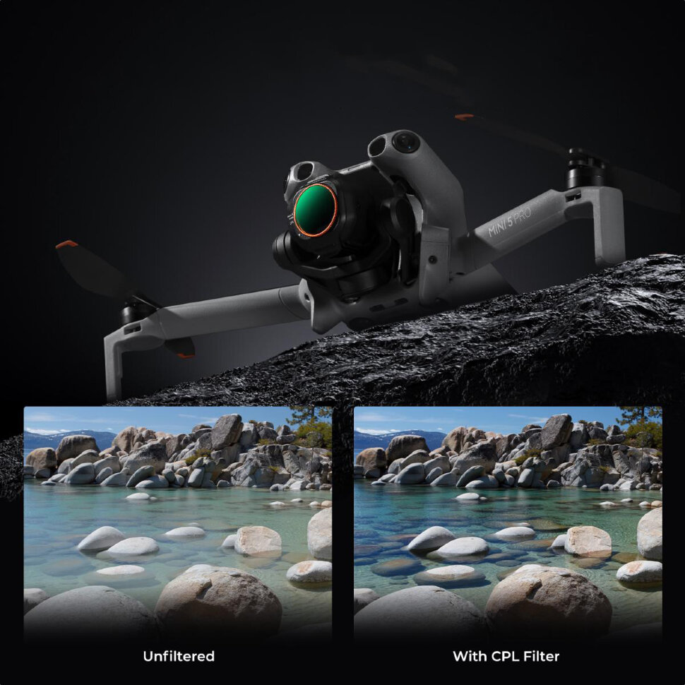 Комплект светофильтров K&F Concept UV + CPL + ND2-32 + ND32-512 для DJI Mini 5 Pro (4шт) Комплект светофильтров K&F Concept UV + CPL + ND2-32 + ND32-512 для DJI Mini 5 Pro (4шт)