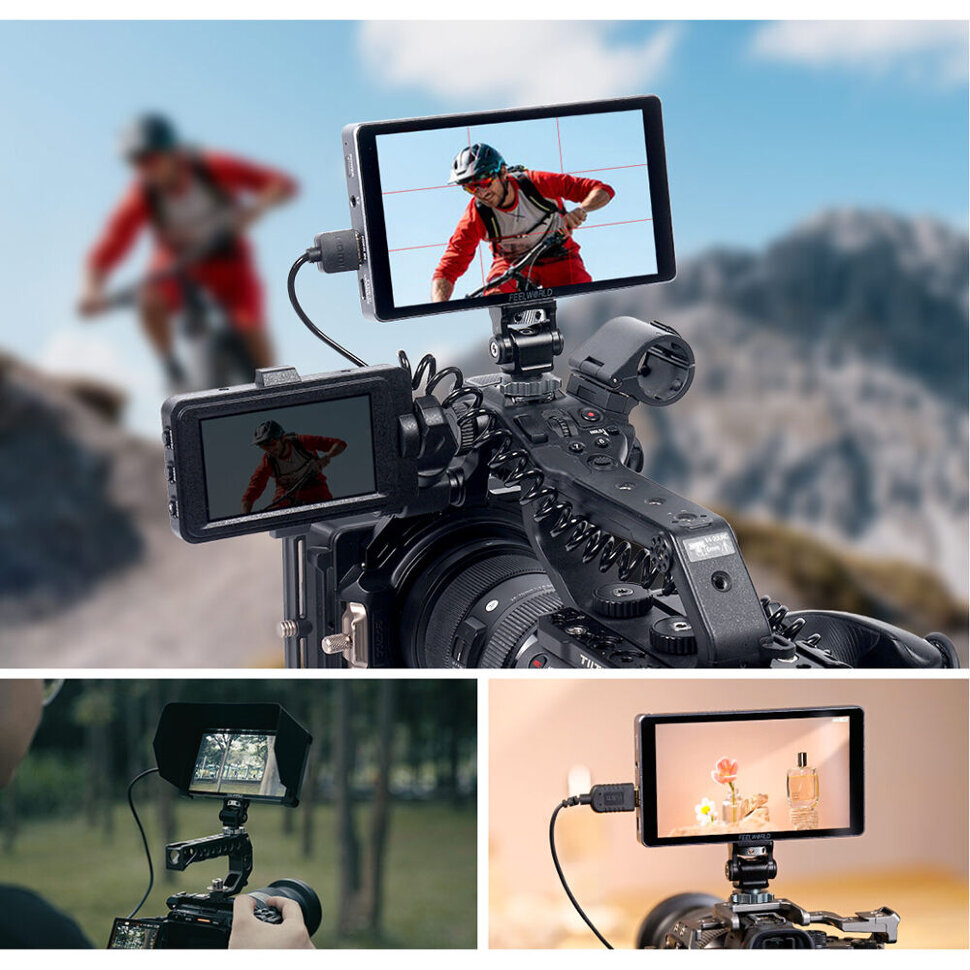 Операторский монитор Feelworld P6XL со встроенным аккумулятором Операторский монитор Feelworld P6XL со встроенным аккумулятором