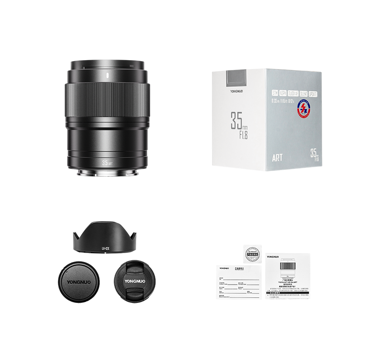 Объектив YongNuo YN 35mm F1.8E DA ART E-mount Чёрный Объектив YongNuo YN 35mm F1.8E DA ART E-mount Чёрный