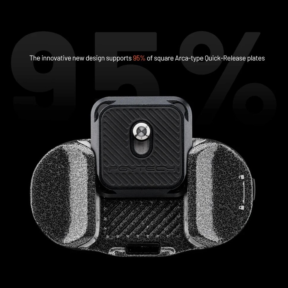 Быстросъёмное крепление PGYTECH Beetle Camera Clip V2 (W/O Plate) на ремень Быстросъёмное крепление PGYTECH Beetle Camera Clip V2 (W/O Plate) на ремень