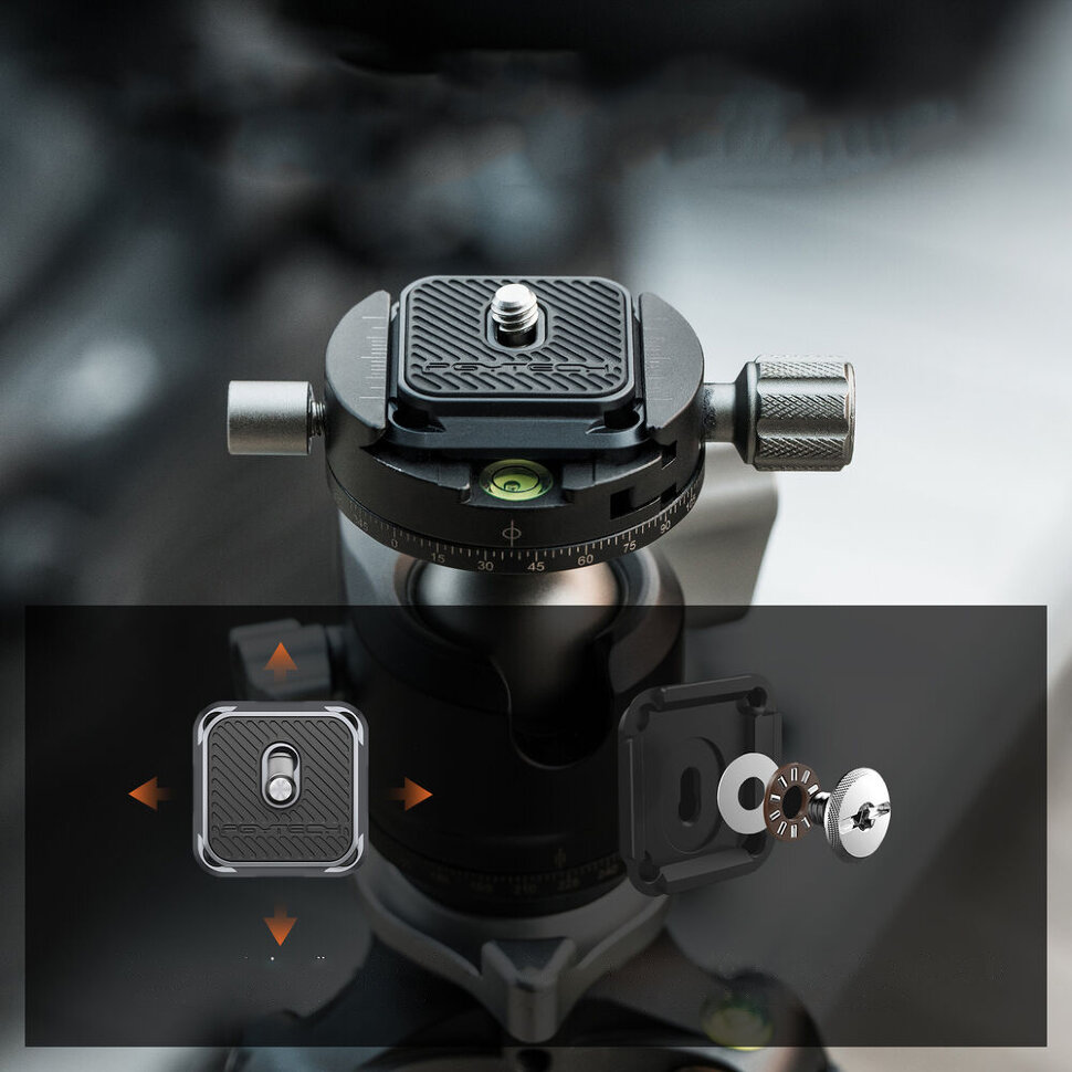 Быстросъёмное крепление PGYTECH Shoulder Strap Quick Release Clamp & Plate Быстросъёмное крепление PGYTECH Shoulder Strap Quick Release Clamp & Plate