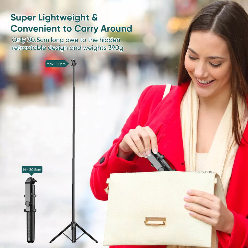 Монопод Apexel D10 Selfie Stick для смартфона Монопод Apexel D10 Selfie Stick для смартфона