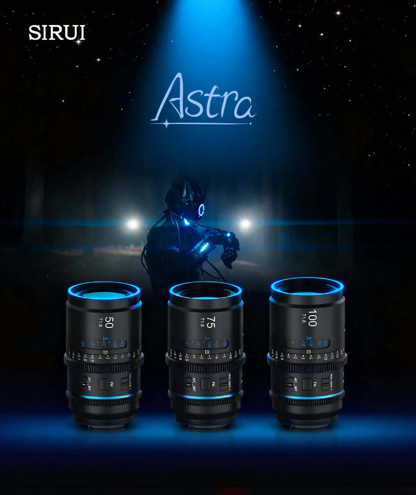 Объектив Sirui Astra 50mm T1.8 FF AF Anamorphic 1.33x E-mount (Blue flare) Объектив Sirui Astra 50mm T1.8 FF AF Anamorphic 1.33x E-mount (Blue flare)