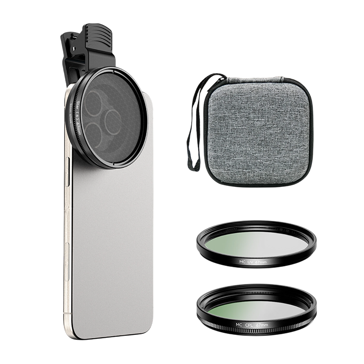 Комплект светофильтров Apexel FL3S 3-в-1 для смартфона (67мм) Комплект светофильтров Apexel FL3S 3-в-1 для смартфона (67мм)