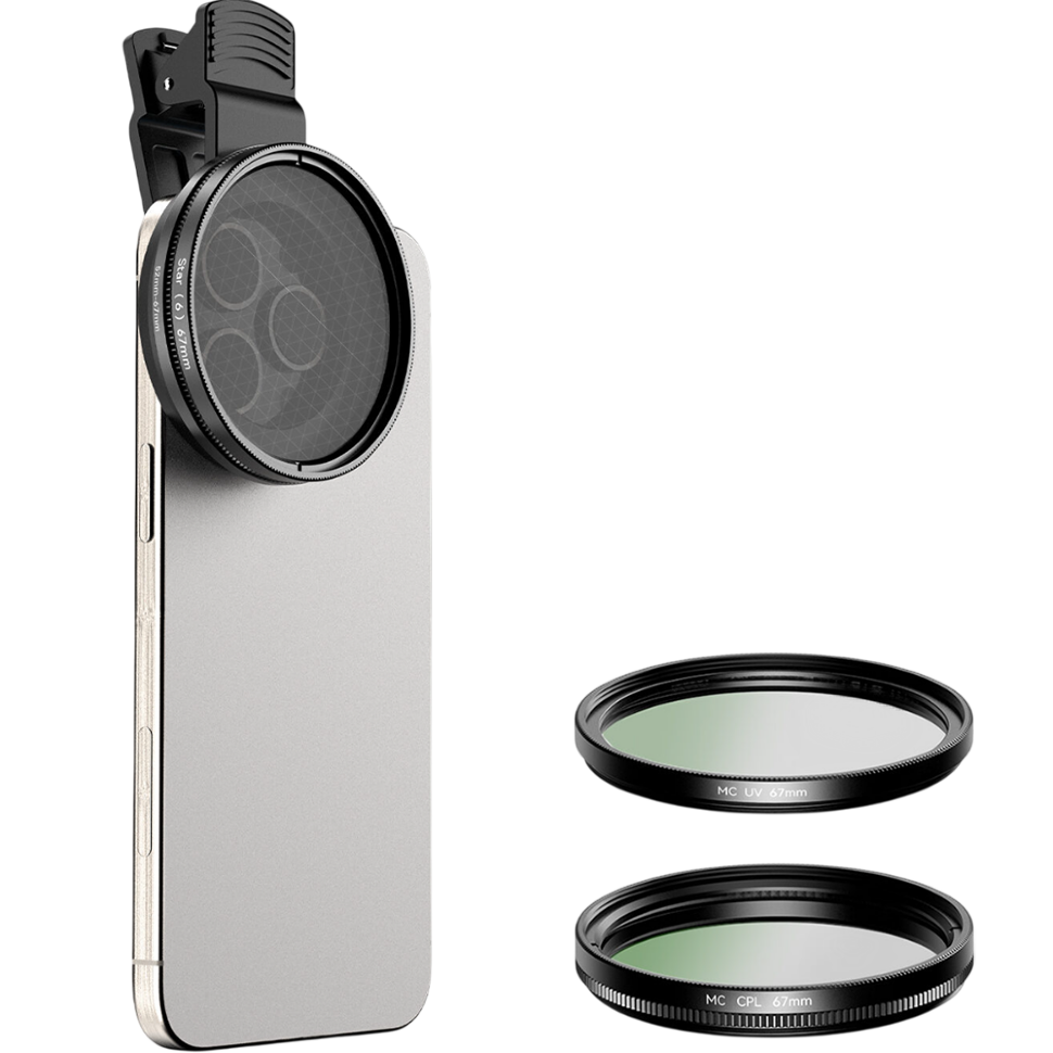 Комплект светофильтров Apexel FL3S 3-в-1 для смартфона (67мм) Комплект светофильтров Apexel FL3S 3-в-1 для смартфона (67мм)