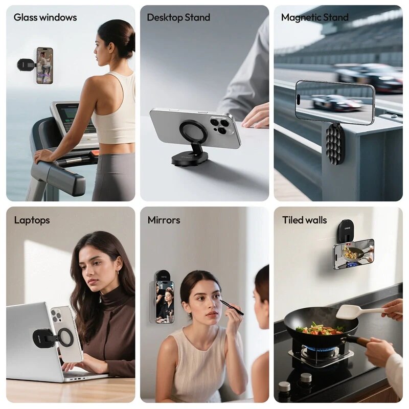 Держатель смартфона Ulanzi MA39 Maglock Suction Cup на присосках Держатель смартфона Ulanzi MA39 Maglock Suction Cup на присосках