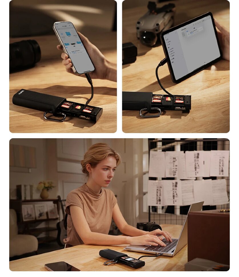 Кейс - картридер Ulanzi CR2 All-in-One Чёрный Кейс - картридер Ulanzi CR2 All-in-One Чёрный