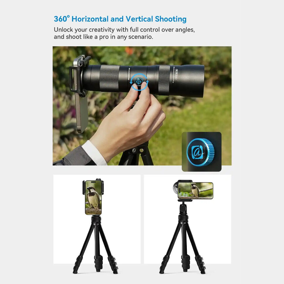 Объектив Apexel TeleCular 3 20–60X Telephoto для смартфона Объектив Apexel TeleCular 3 20–60X Telephoto для смартфона