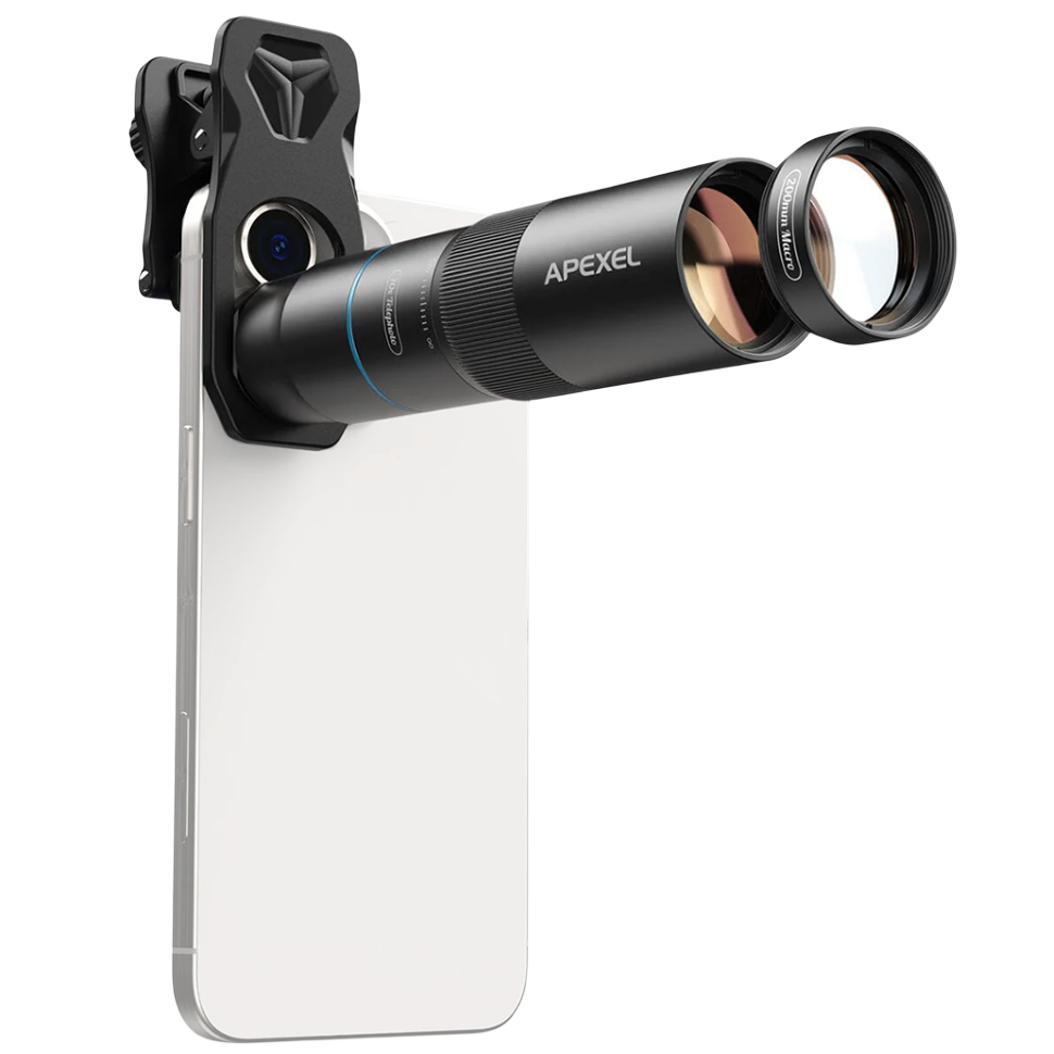 Комплект объективов Apexel TeleMacro Pro 10X для смартфона Комплект объективов Apexel TeleMacro Pro 10X для смартфона