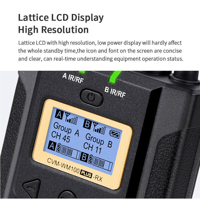 Радиосистема CoMica CVM-WM100 plus UHF (RX + TX) Радиосистема CoMica CVM-WM100 plus UHF (RX + TX)