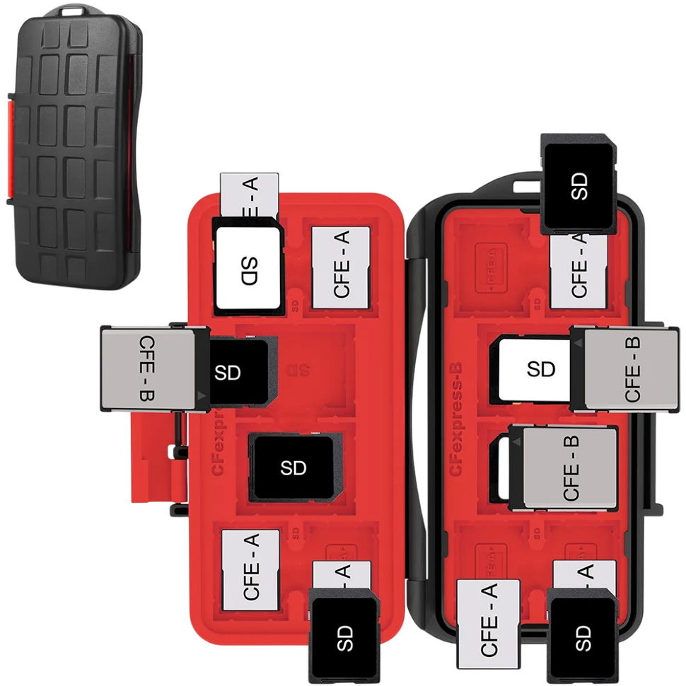 Кейс для карт памяти LensGo KH18C Чёрный