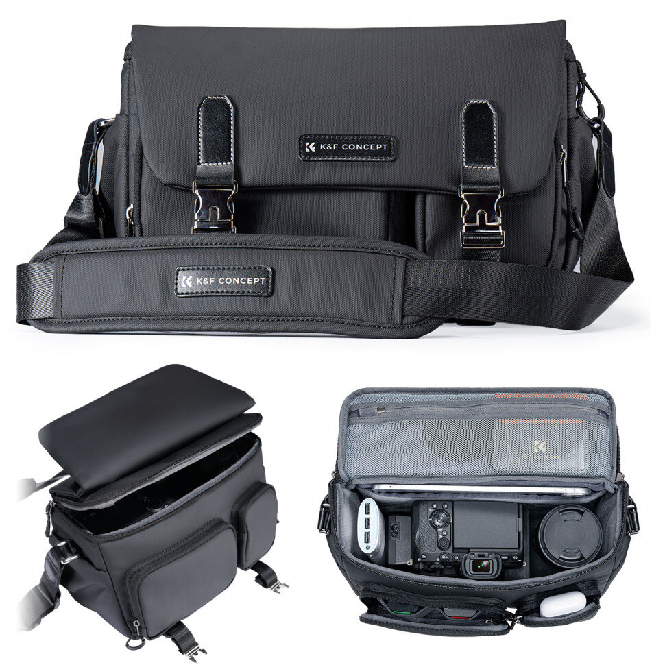 Сумка K&F Concept Urban Wander Sling 10L Коричневая Сумка K&F Concept Urban Wander Sling 10L Коричневая