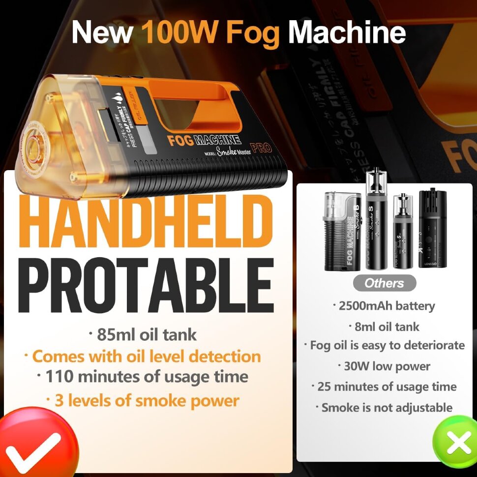 Портативный генератор дыма LensGo Smoke Master Pro Портативный генератор дыма LensGo Smoke Master Pro