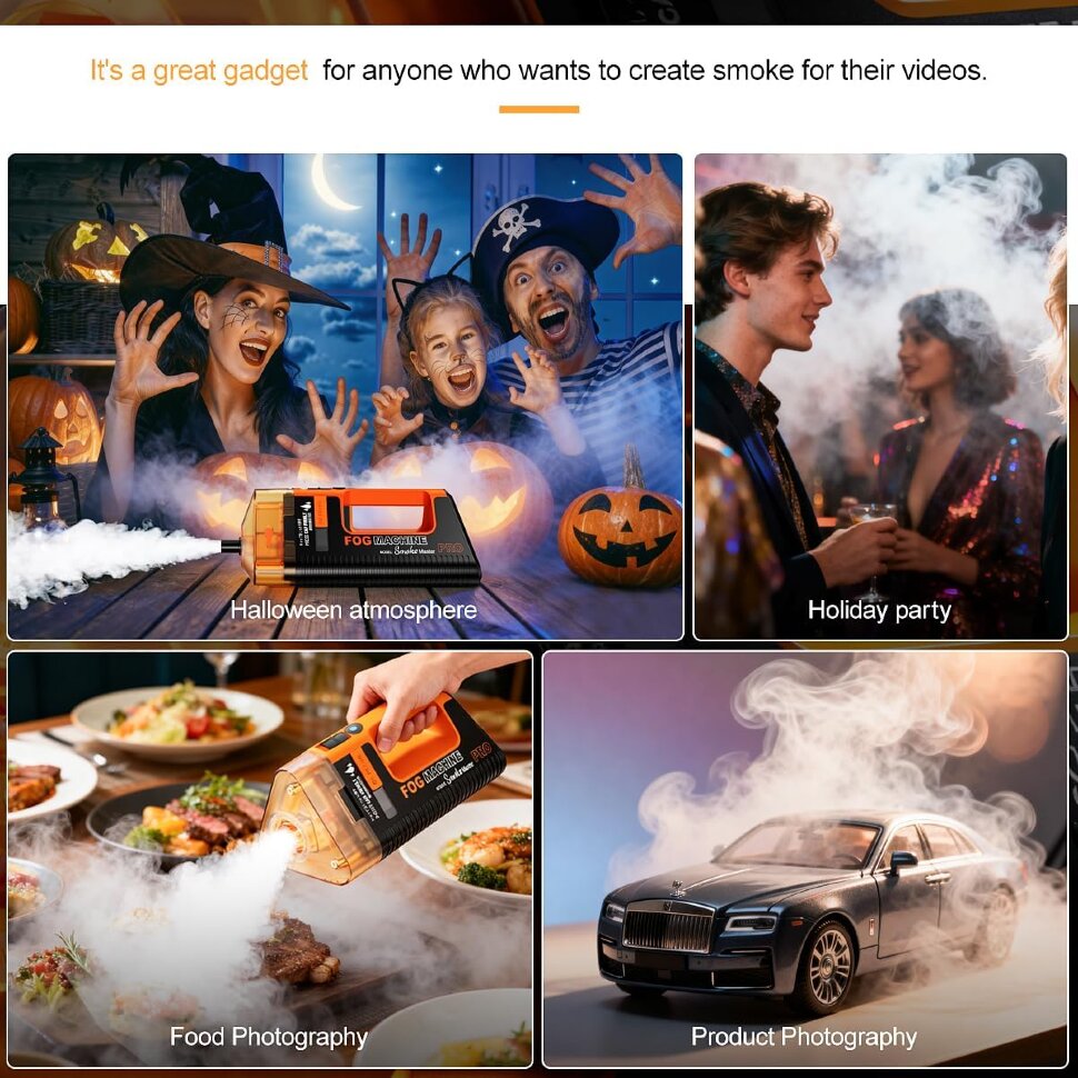 Портативный генератор дыма LensGo Smoke Master Pro Портативный генератор дыма LensGo Smoke Master Pro