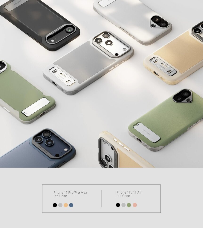 Чехол Tilta Khronos Lite для iPhone 17 Pro Серый Чехол Tilta Khronos Lite для iPhone 17 Pro Серый