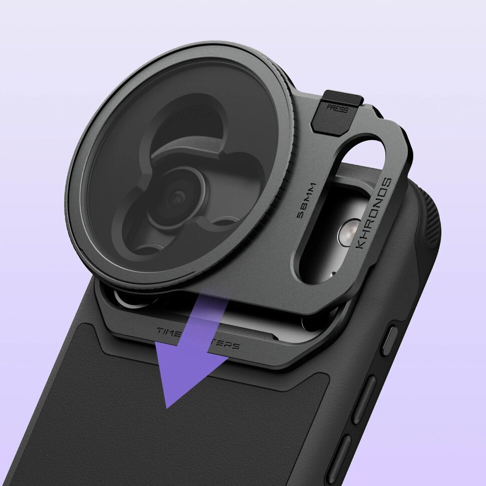 Чехол Tilta Khronos Lite для iPhone 17 Pro Серый Чехол Tilta Khronos Lite для iPhone 17 Pro Серый