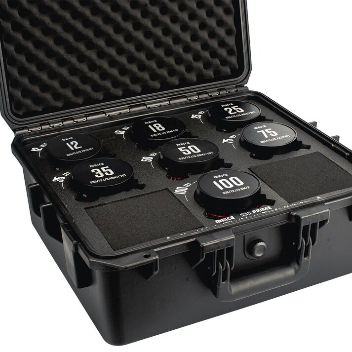 Комплект объективов Meike S35 Prime 12/18/25/35/50/75/100mm T2.1 PL-mount Комплект объективов Meike S35 Prime 12/18/25/35/50/75/100mm T2.1 PL-mount