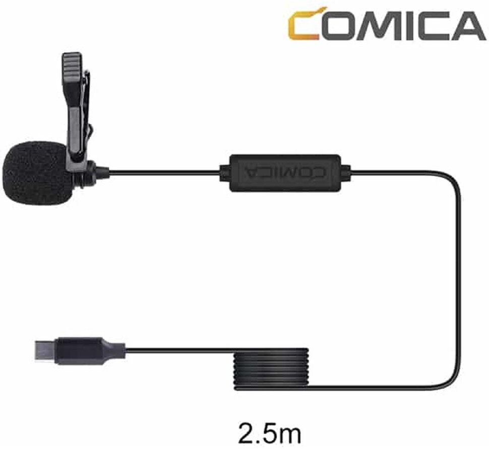 Микрофон петличный Comica V01SP Type-C 2.5м Микрофон петличный Comica V01SP Type-C 2.5м