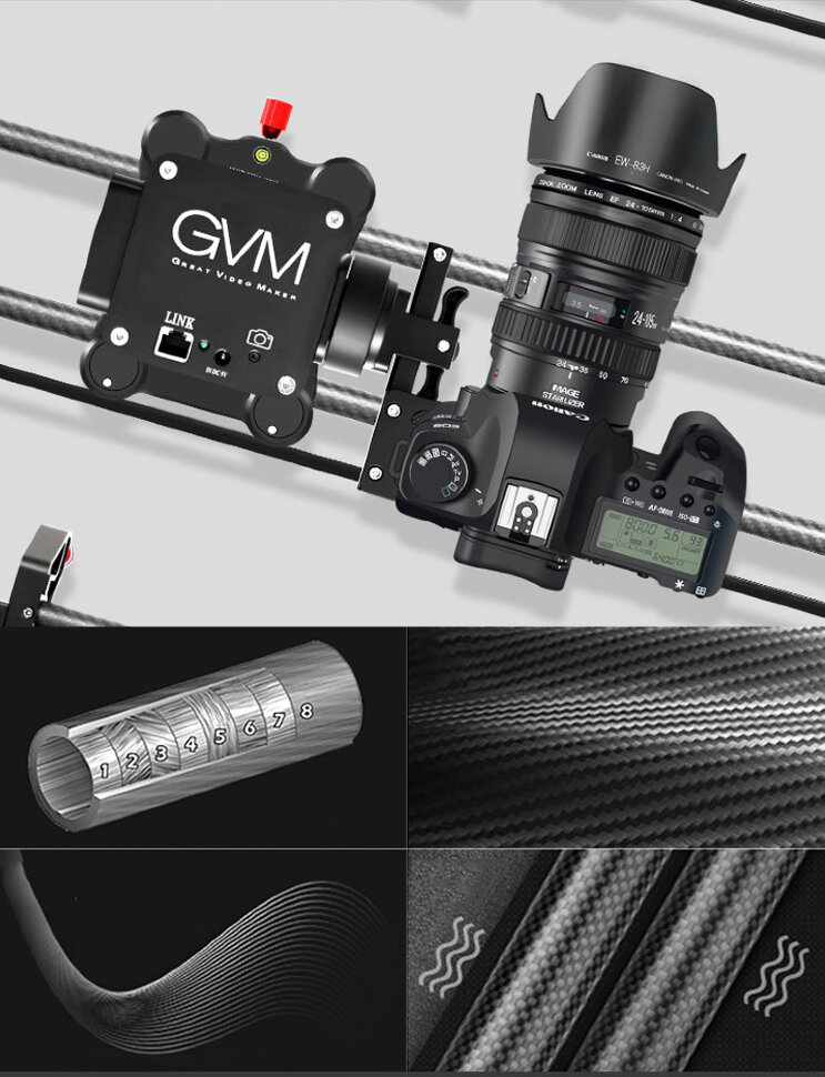 Слайдер трёхосевой GVM 3D-120 Слайдер трёхосевой GVM 3D-120