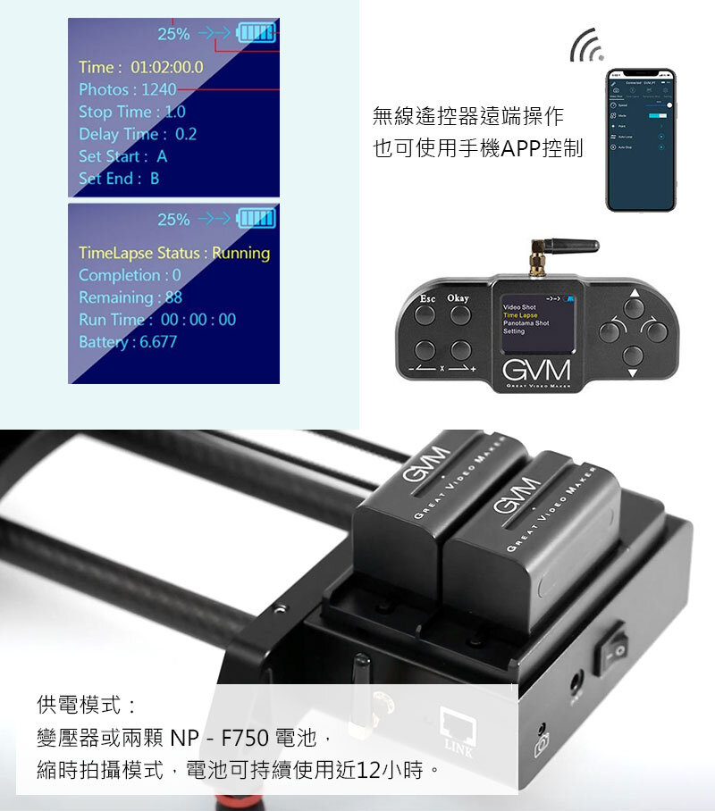 Слайдер трёхосевой GVM 3D-120 Слайдер трёхосевой GVM 3D-120