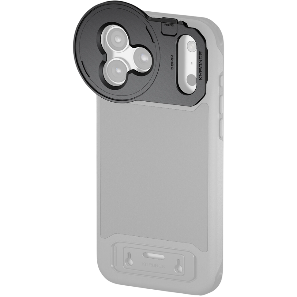 Адаптер светофильтра Tilta Khronos 58mm Filter Tray для iPhone 17 Pro Max Серый