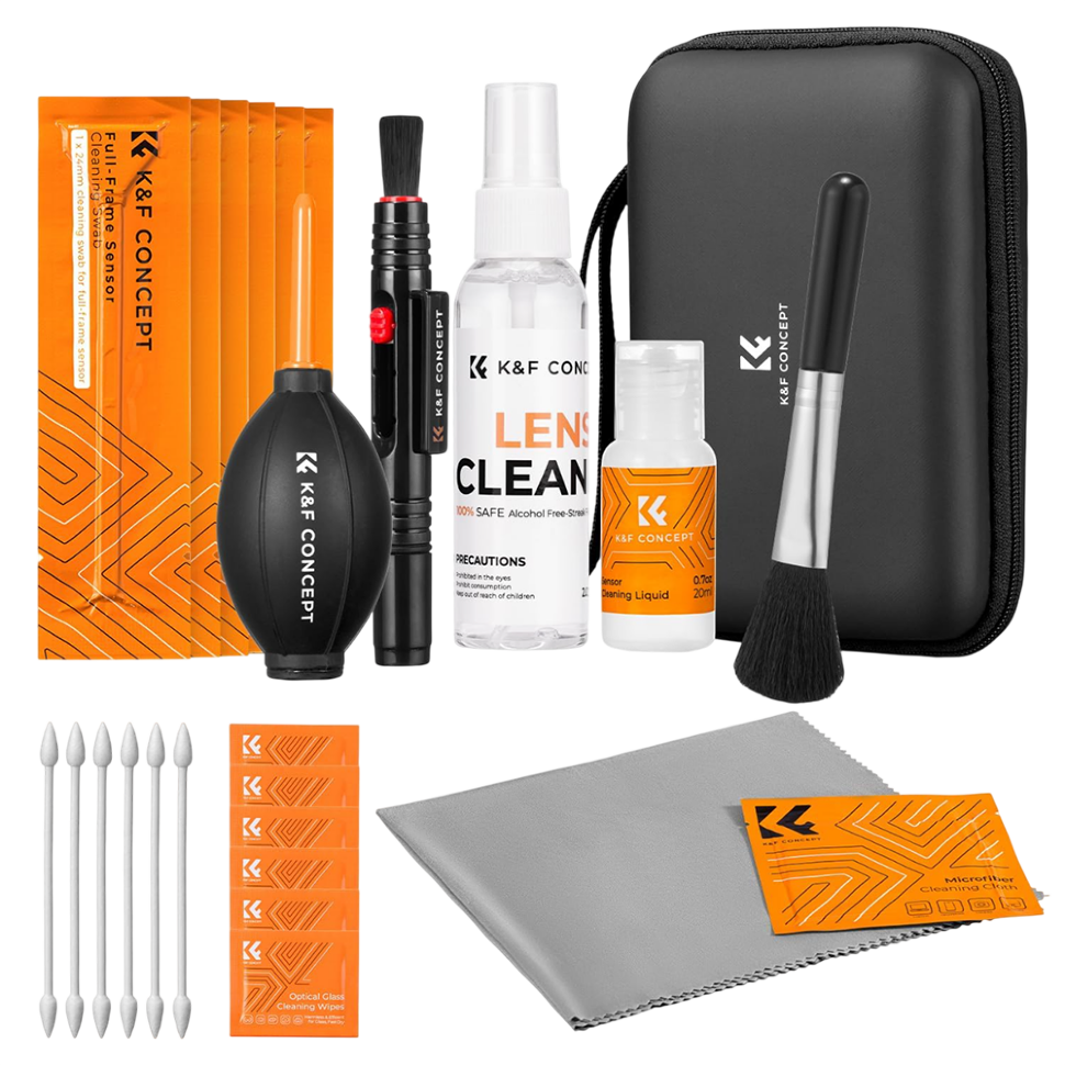 Набор для чистки K&F Concept 25-in-1 Professional FullFrame Cleaning Kit Набор для чистки K&F Concept 25-in-1 Professional FullFrame Cleaning Kit