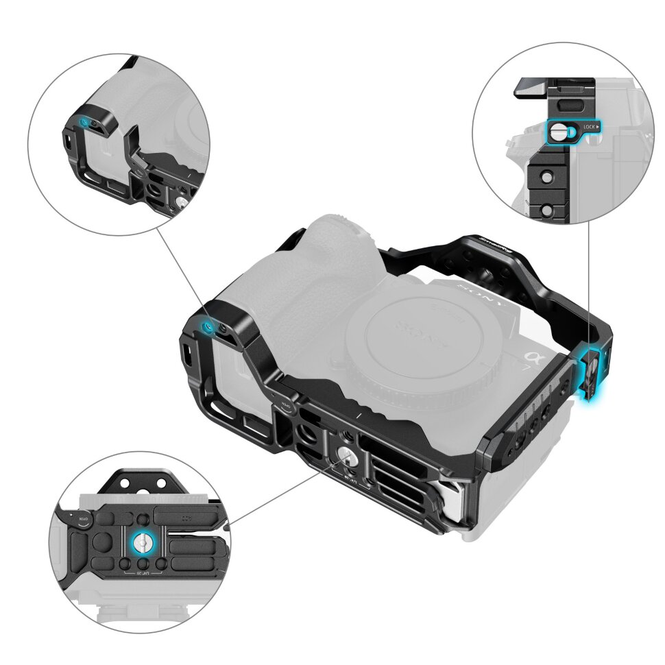 Клетка SmallRig 3667C для Sony a7R V/a7 IV/a7S III/a1/a7R IV Клетка SmallRig 3667C для Sony a7R V/a7 IV/a7S III/a1/a7R IV