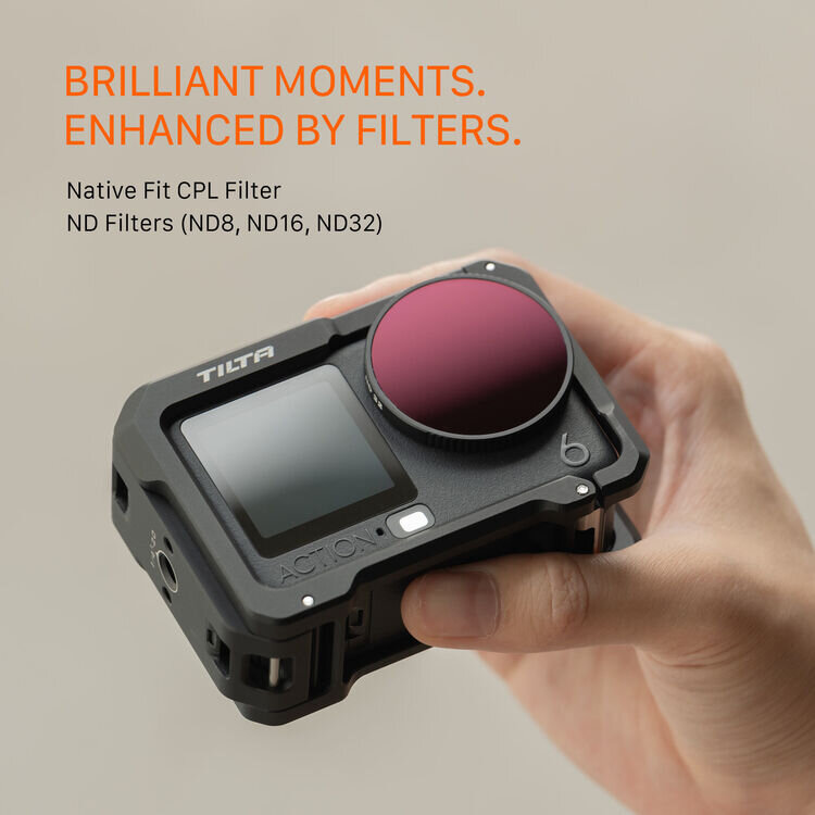 Комплект светофильтров Tilta Filter Kit для DJI Osmo Action 6 Чёрный (4шт) Комплект светофильтров Tilta Filter Kit для DJI Osmo Action 6 Чёрный (4шт)