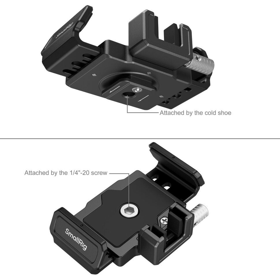 Зажим SSD SmallRig 3272B для клетки BMCC 6K (Samsung T5 / T7 / T7 Shield / T9) Зажим SSD SmallRig 3272B для клетки BMCC 6K (Samsung T5 / T7 / T7 Shield / T9)