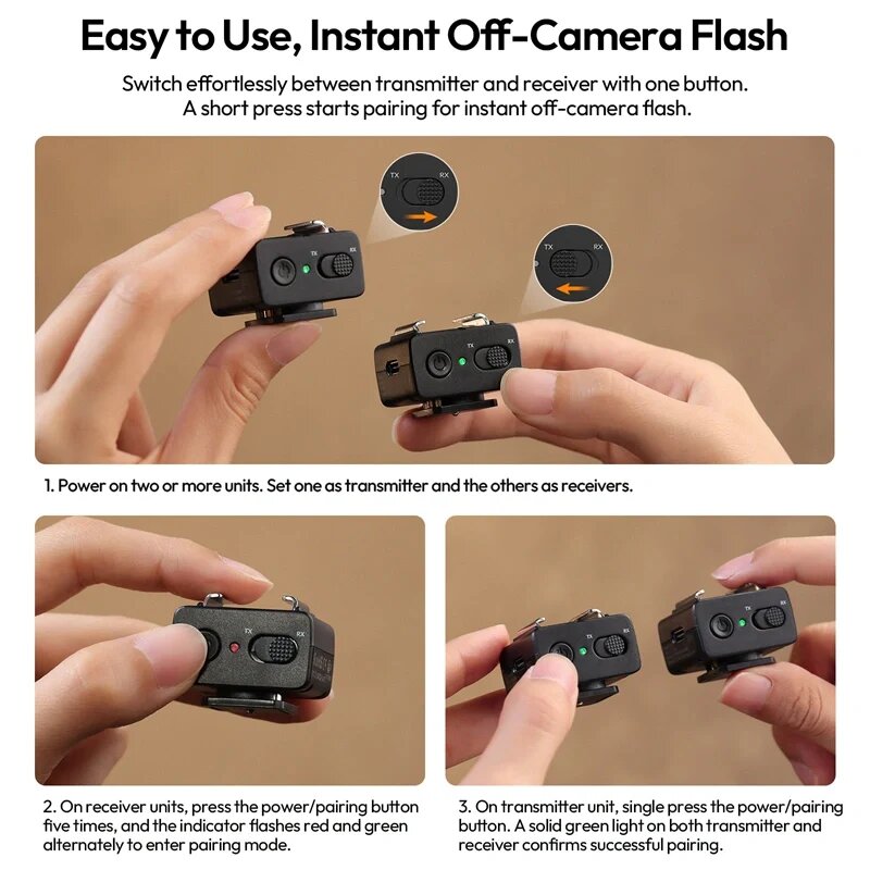 Радиосинхронизатор Ulanzi LA10 Mini Flash Trigger Радиосинхронизатор Ulanzi LA10 Mini Flash Trigger