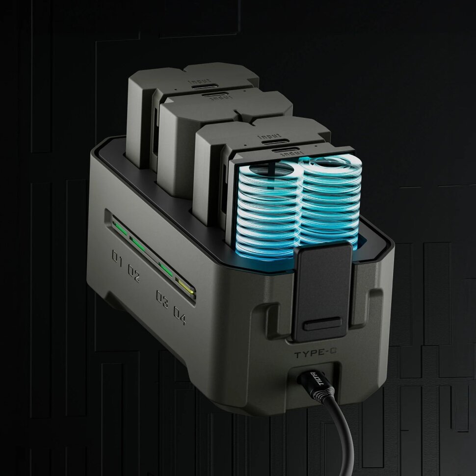 Зарядный кейс Tilta Portable Charging Station для NP-FZ100 Белый Зарядный кейс Tilta Portable Charging Station для NP-FZ100 Белый