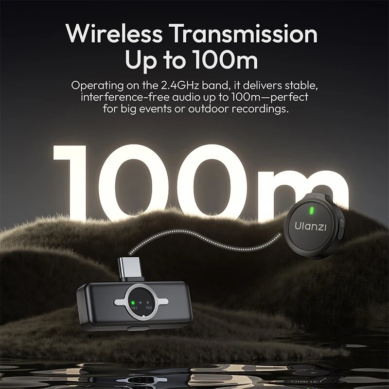 Радиосистема Ulanzi A21 Type-C Чёрная Радиосистема Ulanzi A21 Type-C Чёрная