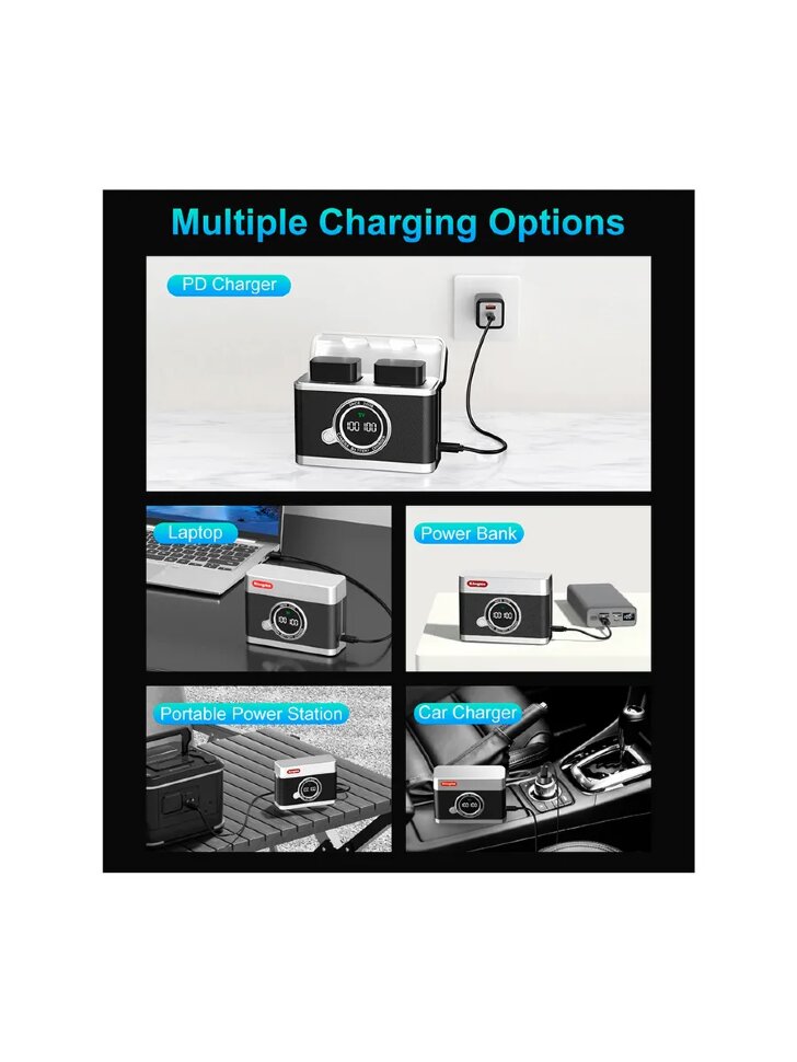 Зарядный кейс KingMa PowerCase Duo для LP-E17 Зарядный кейс KingMa PowerCase Duo для LP-E17