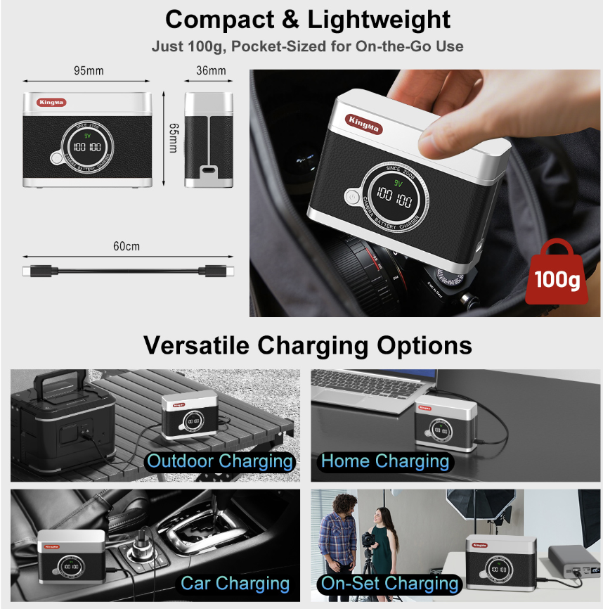 Зарядный кейс KingMa PowerCase Duo для LP-E12 Зарядный кейс KingMa PowerCase Duo для LP-E12