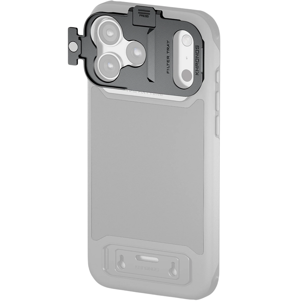 Адаптер светофильтра Tilta Khronos QR Filter Tray для iPhone 17 Pro Серый