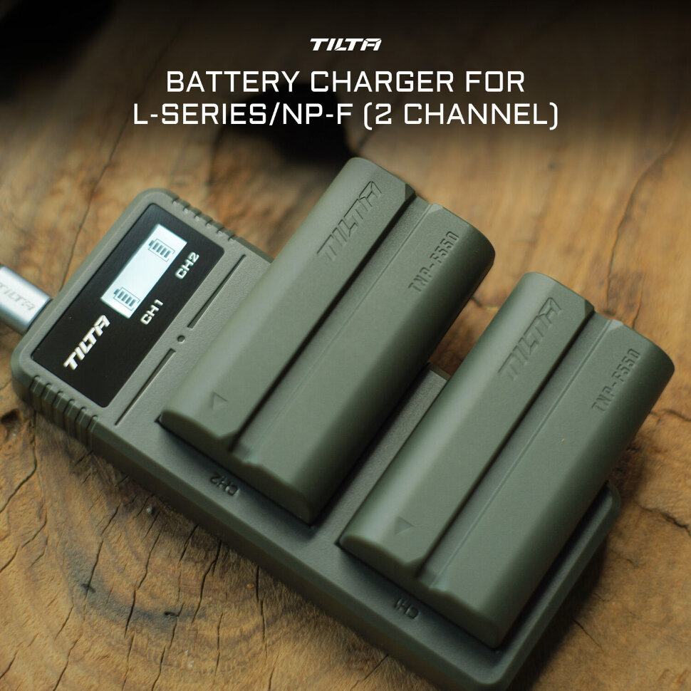 Зарядное устройство Tilta Battery Charger для NP-F Зелёное Зарядное устройство Tilta Battery Charger для NP-F Зелёное