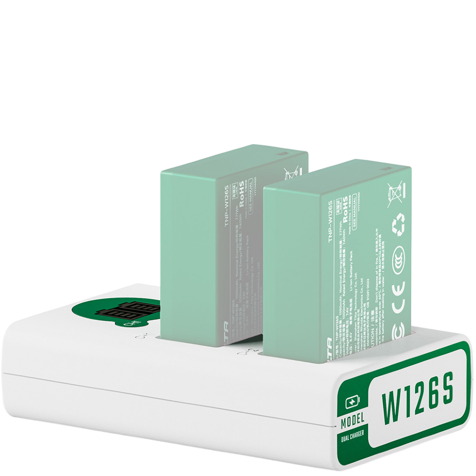 Зарядное устройство Tilta Battery Charger для NP-W126S Зелёный