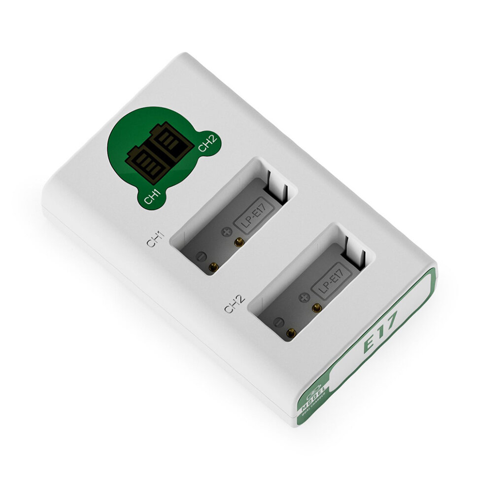 Зарядное устройство Tilta Battery Charger для LP-E17 Зелёное Зарядное устройство Tilta Battery Charger для LP-E17 Зелёное