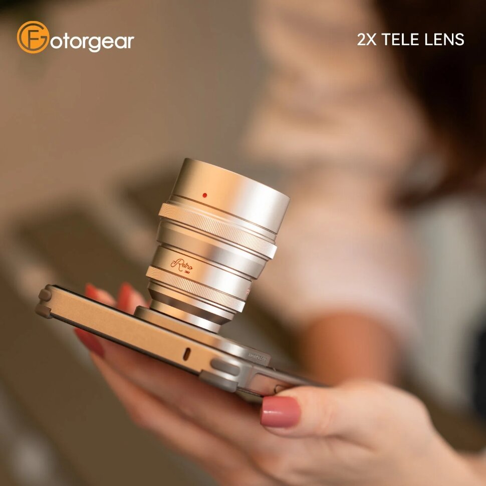 Объектив FotorGear Retro 2X Telephoto для смартфона Объектив FotorGear Retro 2X Telephoto для смартфона