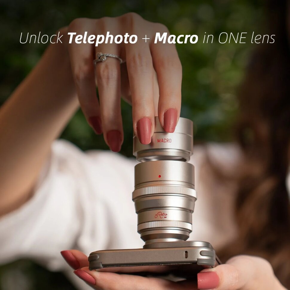 Объектив FotorGear Retro 2X Telephoto для смартфона Объектив FotorGear Retro 2X Telephoto для смартфона