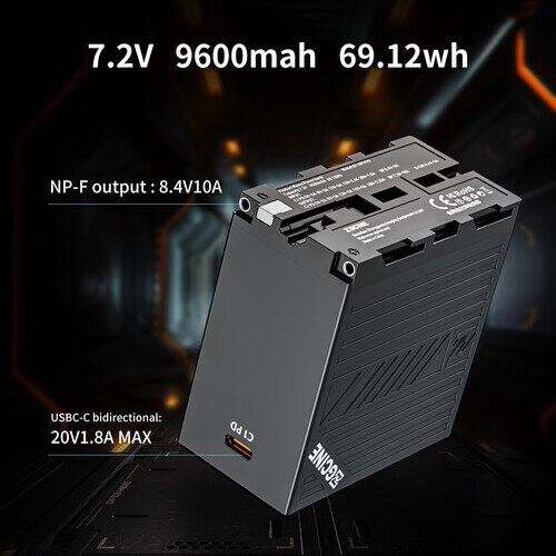 Аккумулятор ZGCine NP-F970 36W 69Wh Чёрный Аккумулятор ZGCine NP-F970 36W 69Wh Чёрный