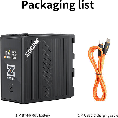 Аккумулятор ZGCine NP-F970 36W 69Wh Чёрный Аккумулятор ZGCine NP-F970 36W 69Wh Чёрный