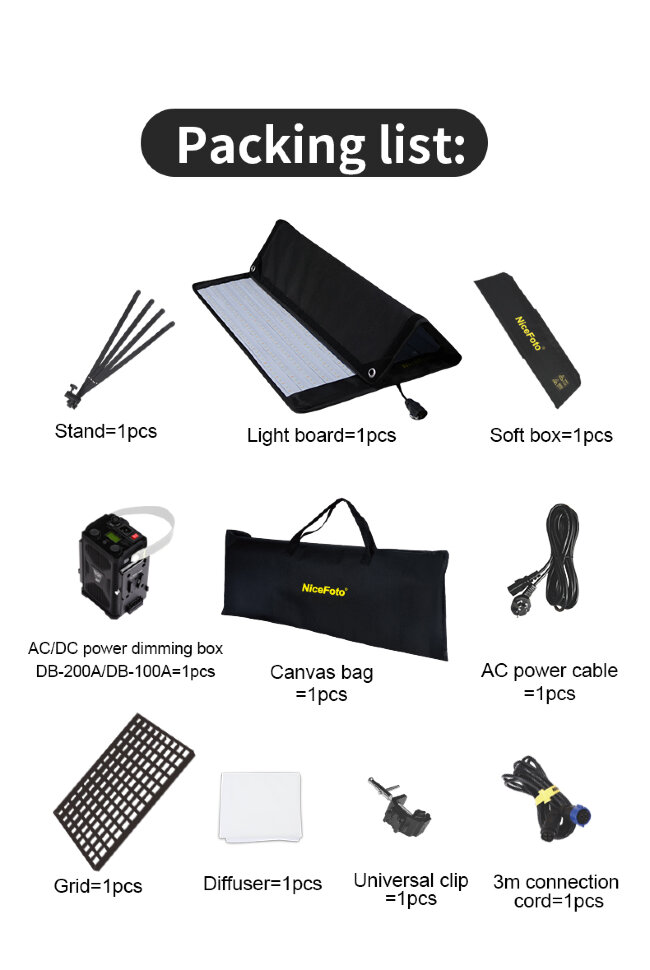 Осветитель NiceFoto VB-1000C Осветитель NiceFoto VB-1000C