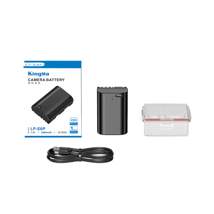 Аккумулятор KingMa LP-E6P Type-C 2600mAh Аккумулятор KingMa LP-E6P Type-C 2600mAh